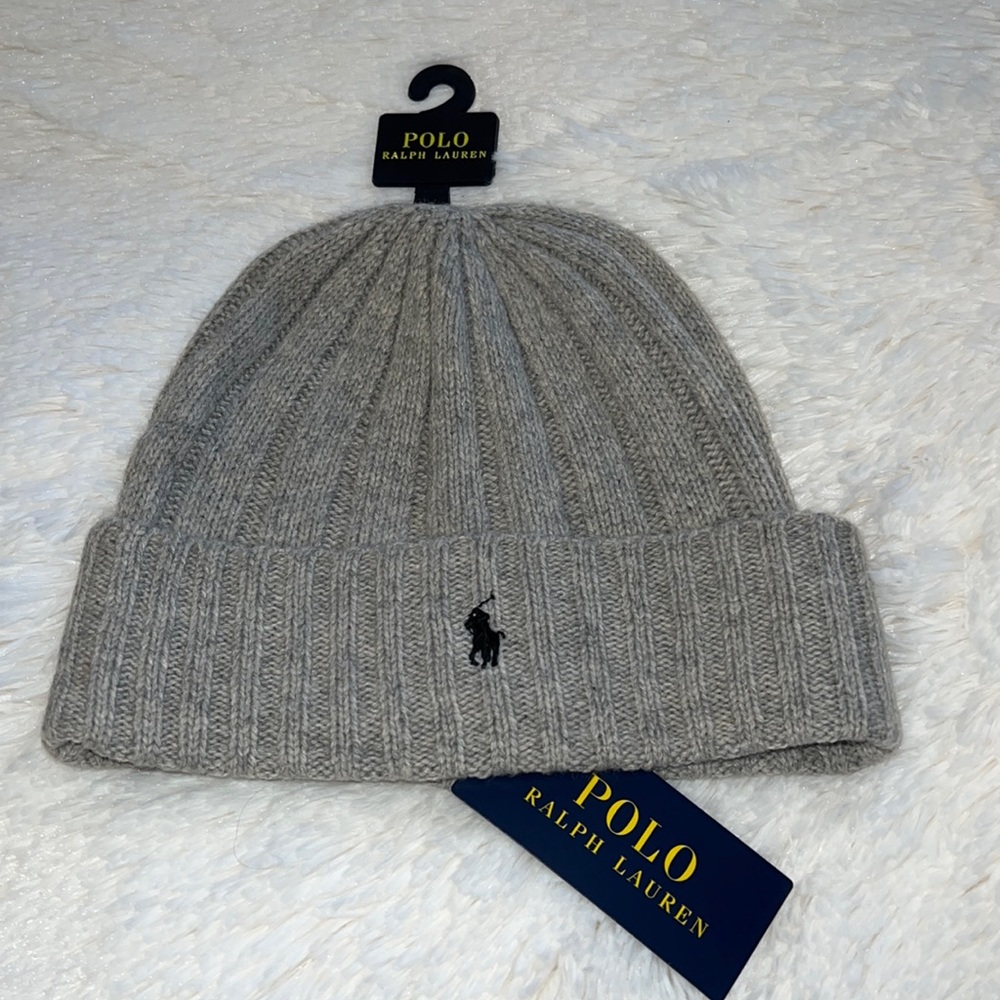 Polo Ralph Lauren Men`s Signature Merino Cuffed Beanie